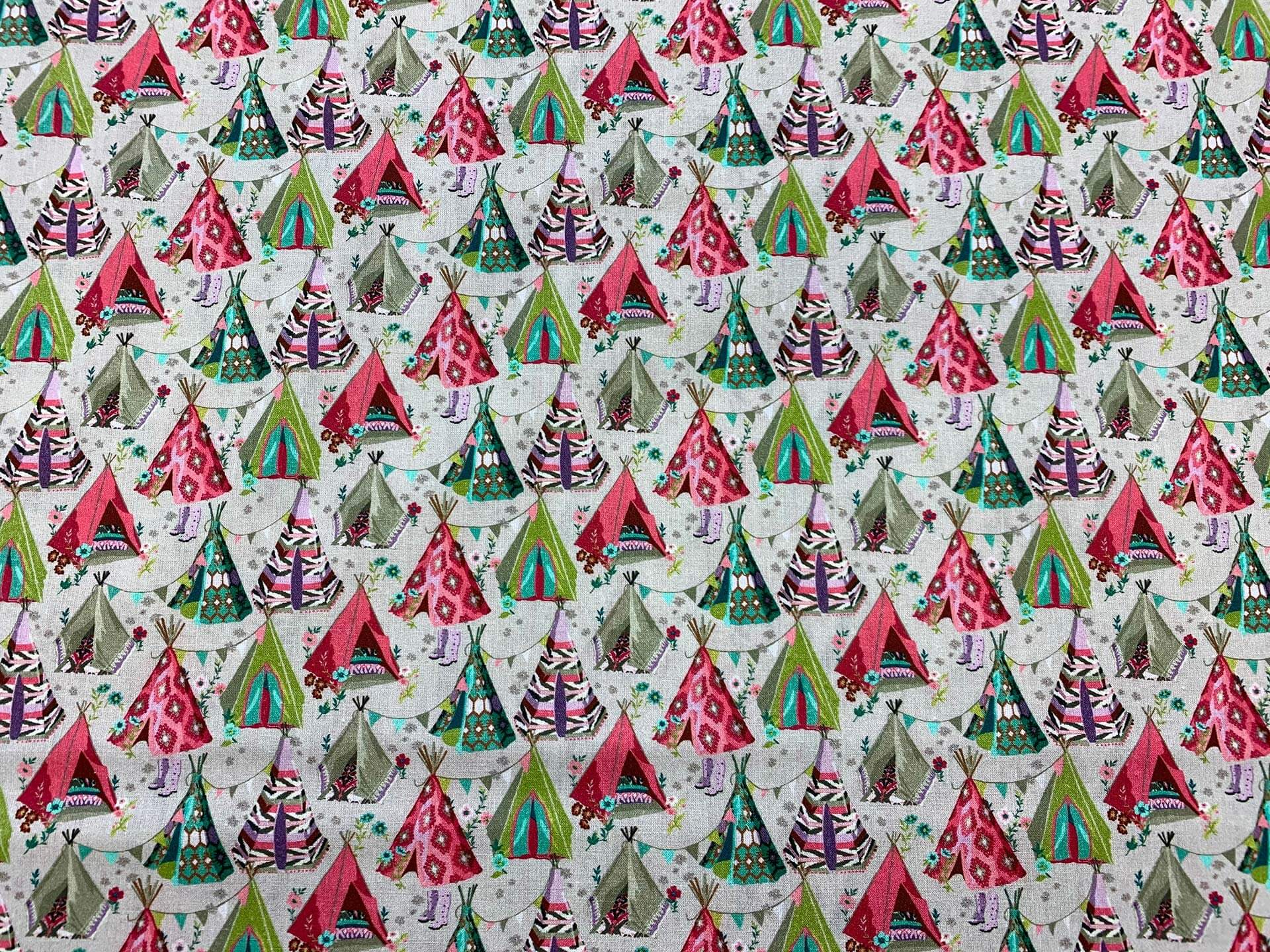 Motif Tissu Coton Tipi La Foire Aux Tissus